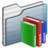 Library Folder graphite Icon